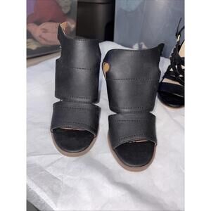 Dolce Vita | Women’s 5 Black Brista Block Heels New Without Box Wooden Heel Look
